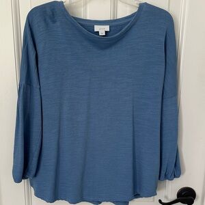 J. Jill Relaxed Blue Blouse